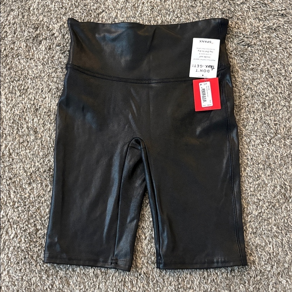 Spanx Faux Leather Shorts